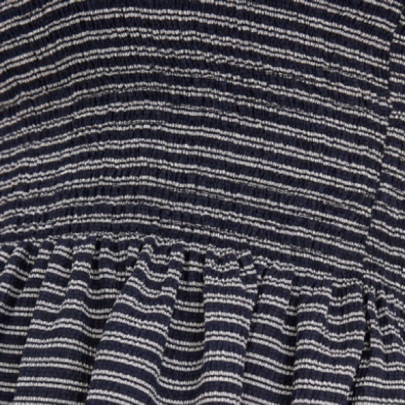 NWT MADEWELL Texture & Thread Smocked Peplum Ellis Stripe Tank Top Size Small - Picture 3 of 4